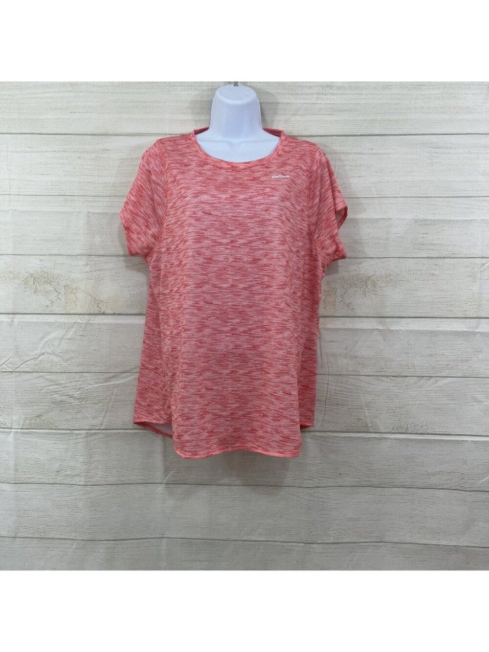 Reebok Orange Crew Neck Short Sleeve Tee